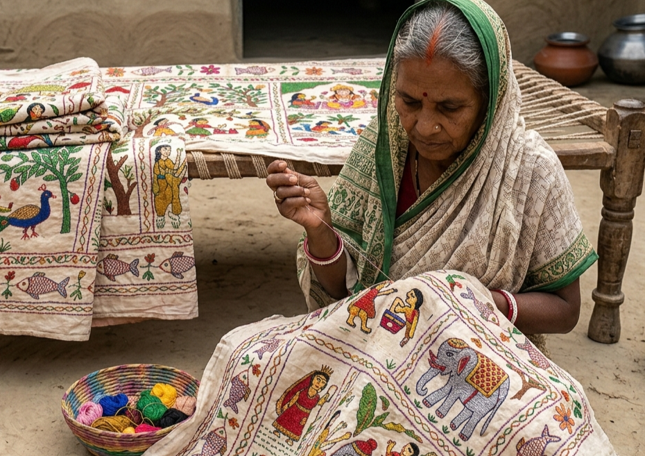How Rural Bihar's Women Stitched Their Own History Through Sujani Quilts