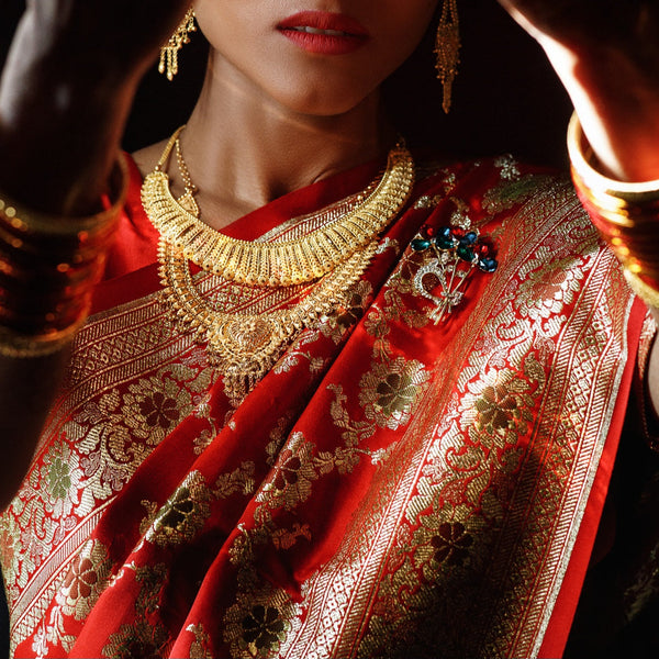 The Shimmer Secret: Why Banarasi Handloom Sarees Define Luxury Sustainable Fashion