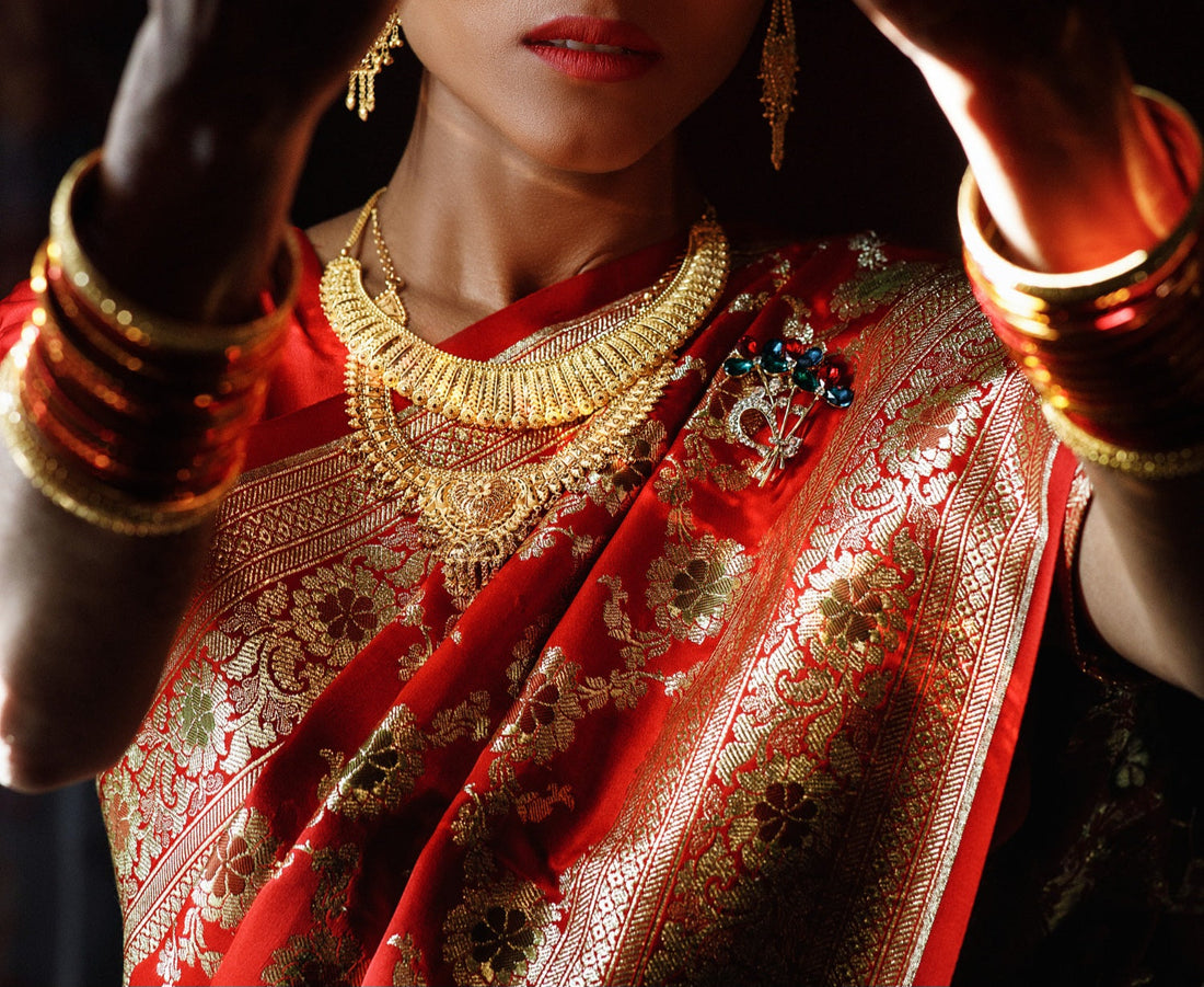 The Shimmer Secret: Why Banarasi Handloom Sarees Define Luxury Sustainable Fashion