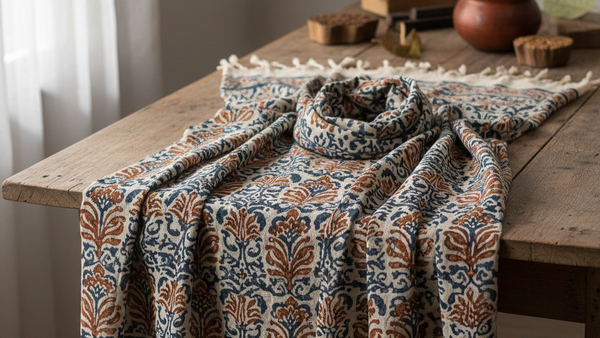 Why This Block-Printed Scarf Takes 15+ Steps to Make